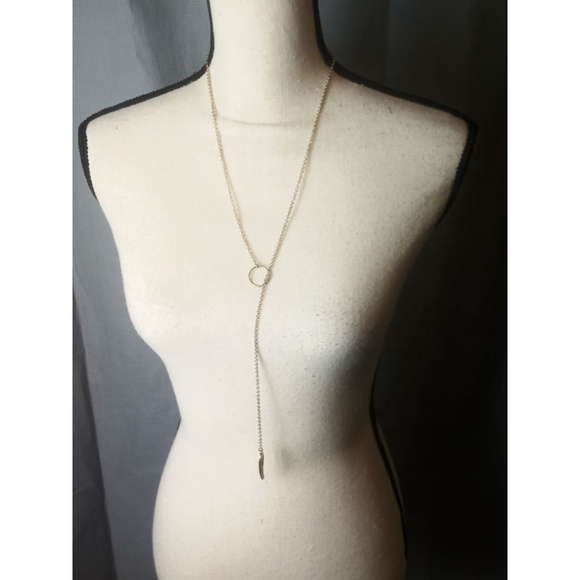 Unbranded Jewelry - Gold Colored Wing Lariat Necklace